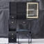 Petit meuble-lavabo 29,2 po avec tabouret de bureau et tabouret-736133991
