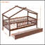 Lit en bois avec deux tiroirs-602569202