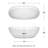 Rebecca 70'' x 32'' Soaking Acrylic Bathtub-50480692