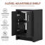 Meuble-lavabo autoportant simple de 24 po avec lavabo en céramique Lumina, noir, contreplaqué de bois franc, portes à fermeture en douceur et rangement réglable intérieur-518037207-518037200
