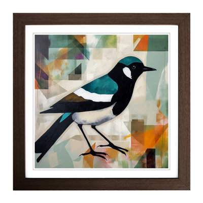 Magpie Bauhaus - Framed Print