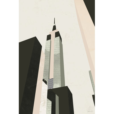 Graphic New York I by Green Lili - Wrapped Canvas Print