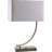 Silver Curved Metal Table Lamp
