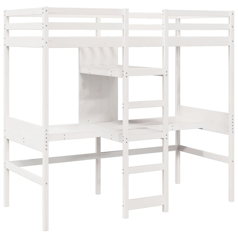 Sherbrooke High Sleepers with Trundle Included, White, Small Single (75 x 190 cm)