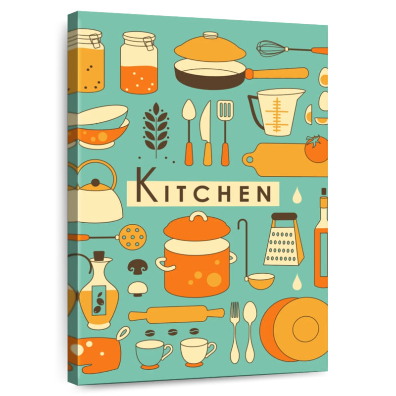Kema Kitchen Basics Wall Sign, 51" H x 34" W