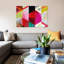 'Modern Art - View Through A Kaleidoscope' - Wrapped Canvas Print-49993705