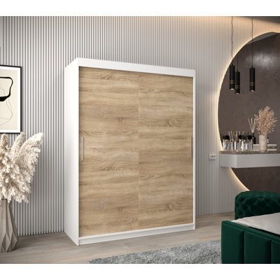 Aylinne 2 Door Solid + Manufactured Wood Wardrobe