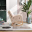 Chaise berçante moderne avec accoudoirs Mid-Century 26,8 po Arkley