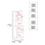 Garde-manger double blanc avec rangement ouvert
