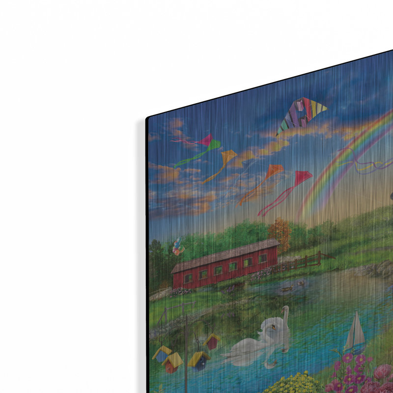 'Colourful Skies' by Bigelow Illustrations Metal Wall Art, 12" H x 16" W
