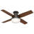 Dempsey Low Profile 44" 4 - Blade Indoor Flush Mount Small Room Ceiling Fan with Lights and Remote-56213844