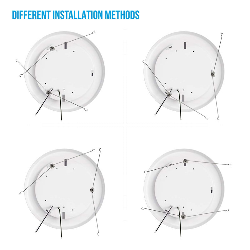 Gebbert 5/6" LED Round Retrofit Dimmable Recessed Downlight Can Lights for Ceiling, Indoor Lighting for Home, Office, 3000K
