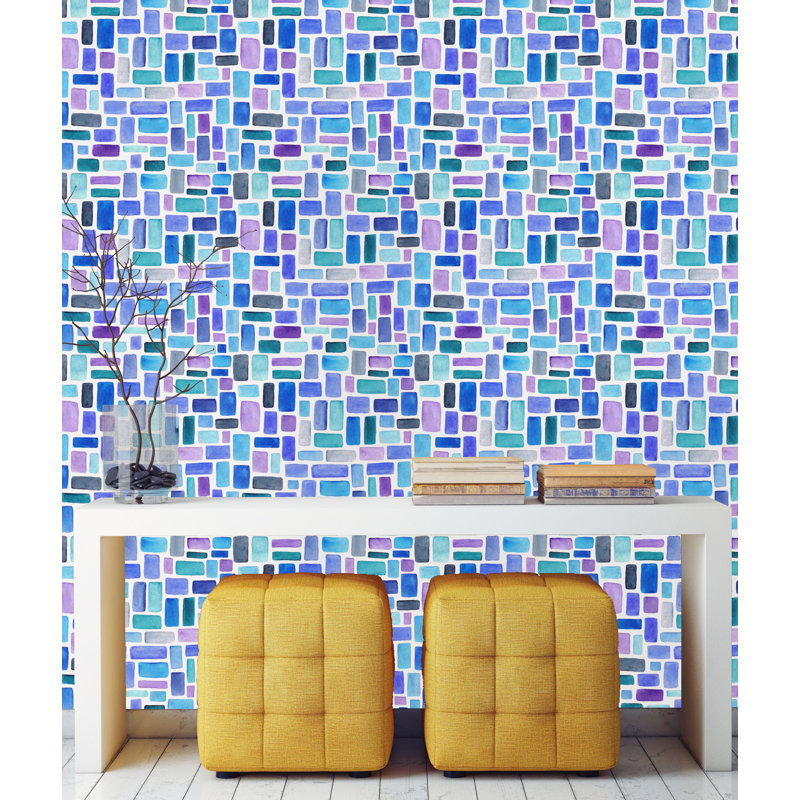 Rouleau de papier peint adhésif Aqsah, L 16,67 po x l 25 po