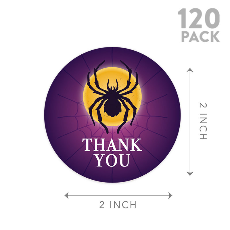 «Thank You Tarantula», autocollants d'Halloween heureux