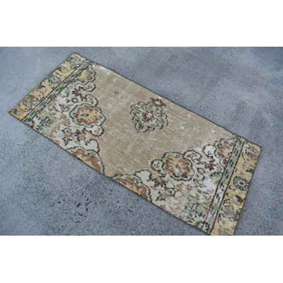 Tapis rétro vintage en patchwork 26,8 x 59,1 pouces