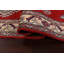 Tapis de couloir rouge en laine noué à la main de conception unique 2 pi 8 po x 10 pi 2 po New Age