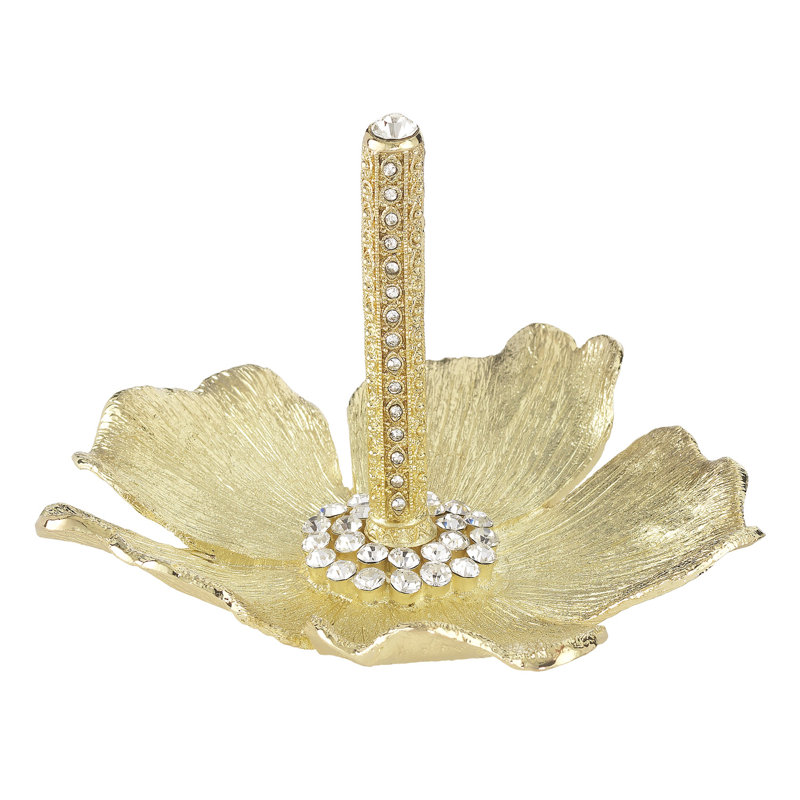 Botanica Metal Ring Holder, Gold