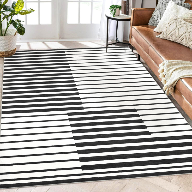 Modern Design Area Rug - High Quality, 1200 GSM, Washable, Non-Slip - Ideal for Living Room, Bedroom, Office - Multiple Sizes Available