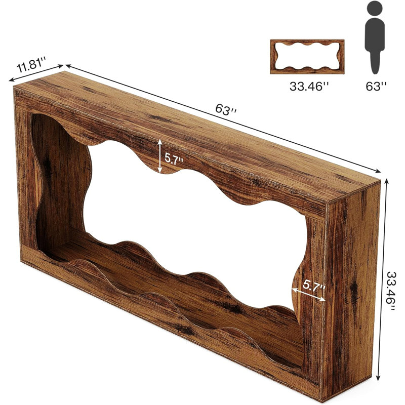 Console Farmhouse, console étroite pour le salon du vestibule
