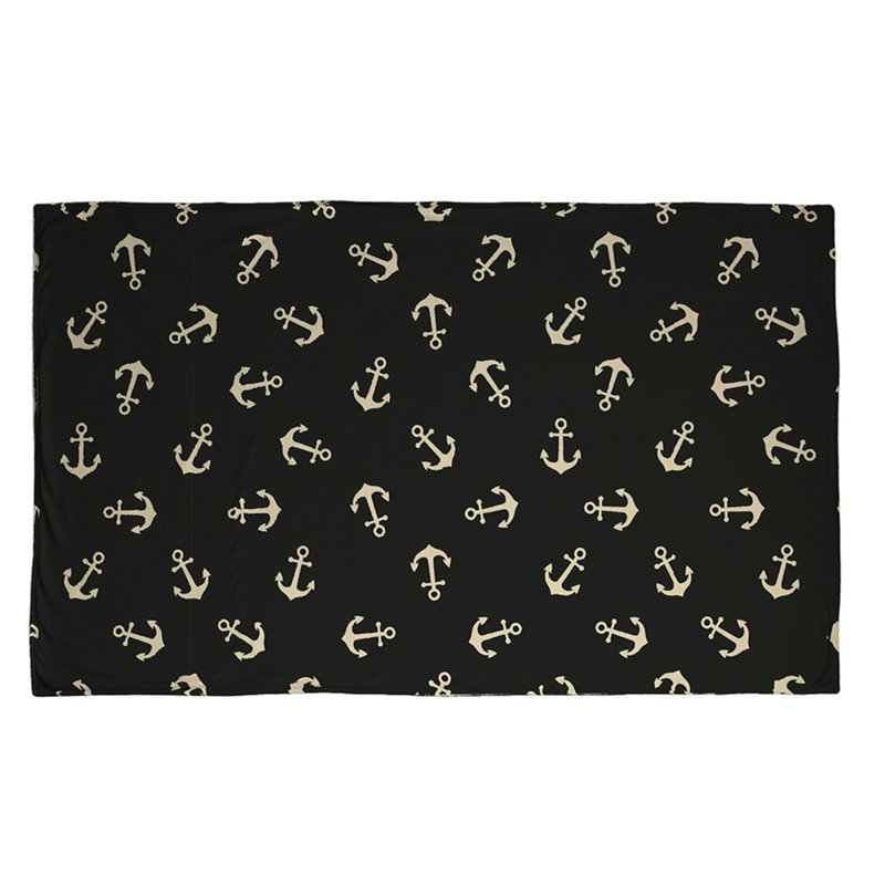 Couverture en toile d’ancrage, Noir, 65 po x 80 po