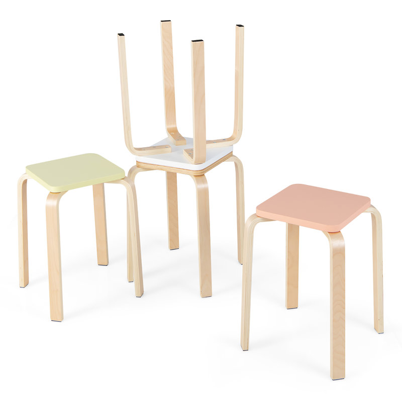 Zorione Counter Stool with Solid Wood Frame