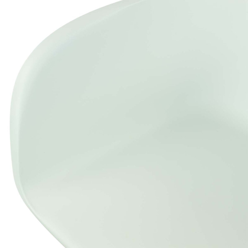 Liara 45 cm H Plastic Armchair, Ivory White, Chrome