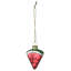 Ornements de fruits, verre, boîte / 8 boîtes: 7 x 6,5 x 1,5, ornements: 1,5 po x 1,5 po - 2,5 po