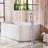 Single-Hole 316 Stainless Steel Thermostatic Freestanding Tub Filler with Hand Shower-122595905