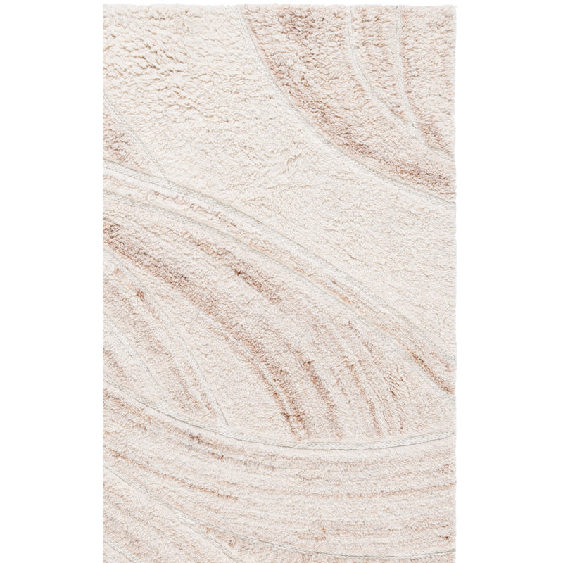 Casablanca Hand Tufted Wool;Cotton Abstract Rug, Rectangle 3' x 5'