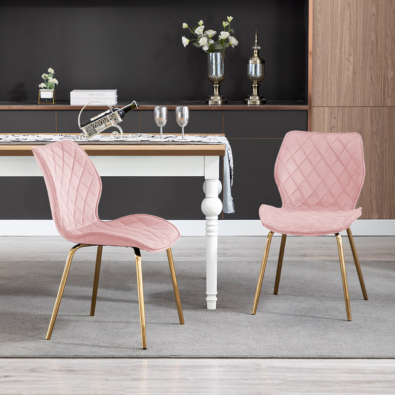 Schiavo upholstered chair, Pink