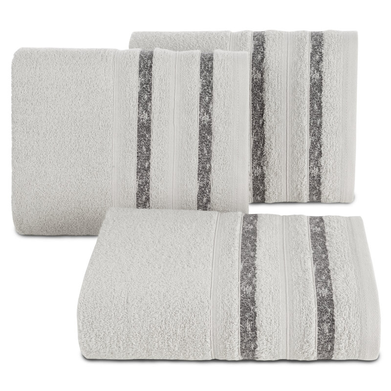Honya Jacquard Hand Towel, Light Grey