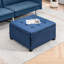 Bleu avec rangement. Style rétro pour les vestibules. Siège souple, zone abondante, charnière sécurisée. Des chambres design. Revêtement, grand compartiment, mécanisme stable