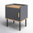 Cariad 18'' W Manufactured Wood/Steel Nightstand