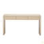 Console avec 3 tiroirs cannelés - Table d'entrée en placage de bois massif avec grain pour le salon, le couloir-1227969473