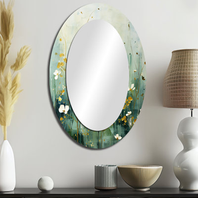 Miroir mural mauve