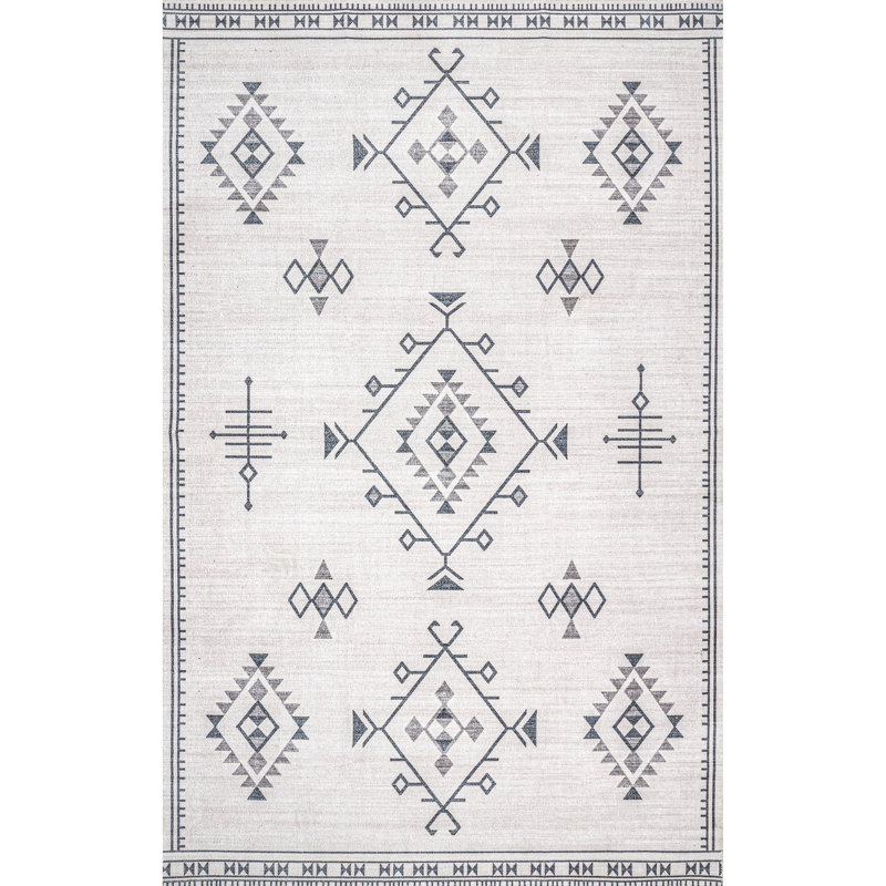 Tapis lavable à la machine Sofia Diamond, Rectangle 9 pi x 12 pi