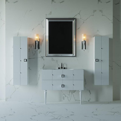Ensemble de meuble-lavabo simple 24 po avec plateau PIAZZA