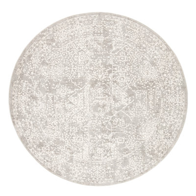 Tapis gris à motif abstrait Begus