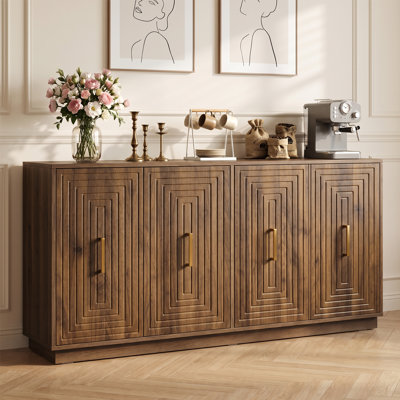 Buffet avec portes et tablettes réglables