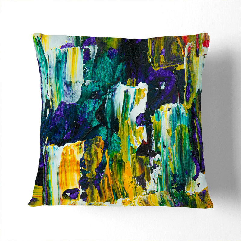 Abstract Square Cushion, Stone, 40 x 40 cm