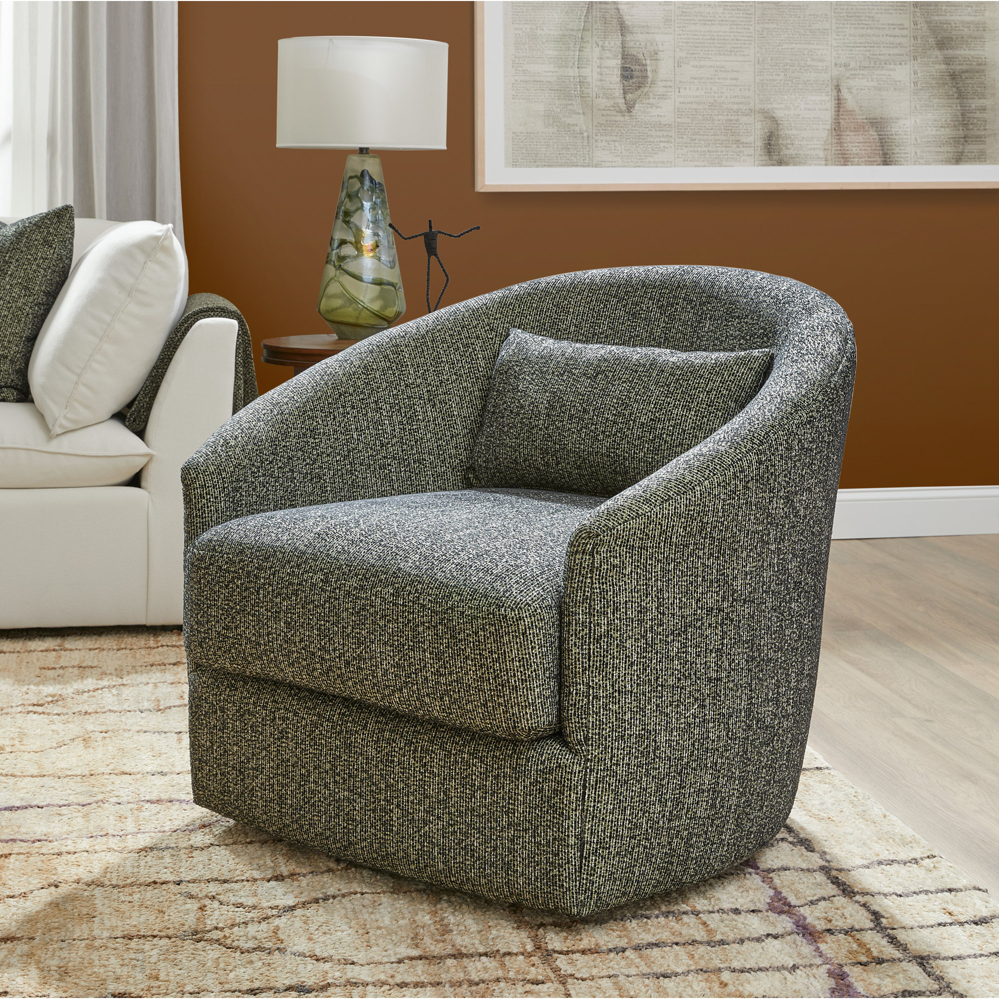 Herma Charisma Swivel Chair, Green