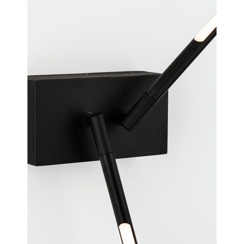 LED Armed Sconce, Black