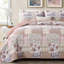 Ensemble de courtepointe rayée 3 pièces, couvre-lit léger en microfibre douce, couvre-lit réversible toutes saisons-124565385-124565400