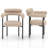 Boucle Upholstered Metal Dining Chair(Set Of 2)-637577419-637577417