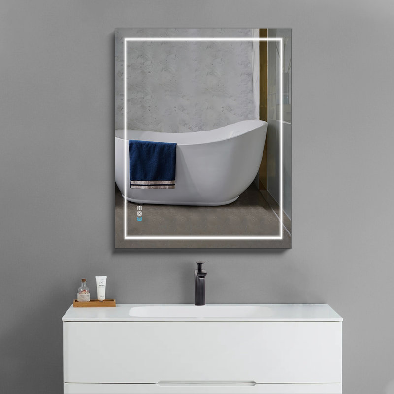 Miroir de salle de bain Maariya, H 32 po x l 40 po