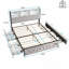 Smart Bookcase Velvet Storage Beds Upholstered Bed-134454803