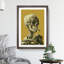 Mustard Skull of a Skeleton with Cigarette by Vincent Van Gogh - Picture Frame Painting-62809404-62809403