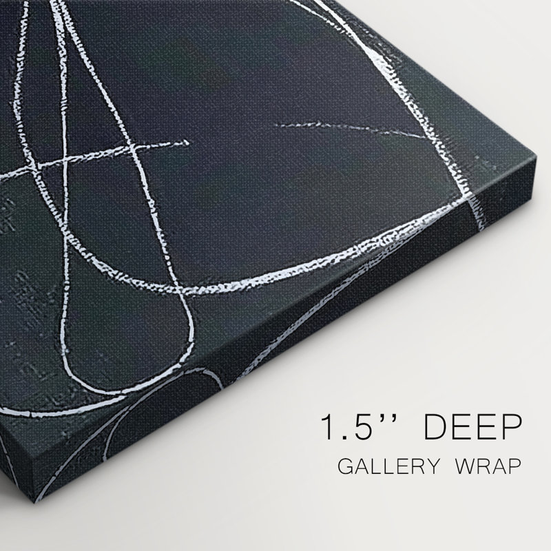 Série ABSTRACT DCXVII - Toile tendue avec châssis Premium - Prêt à être accroché, H 60 po x l 40 po