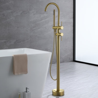 Robinet de baignoire circulaire à pattes sur pieds