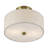 Monroe 2 Light Antique Brass Medium Semi-flush